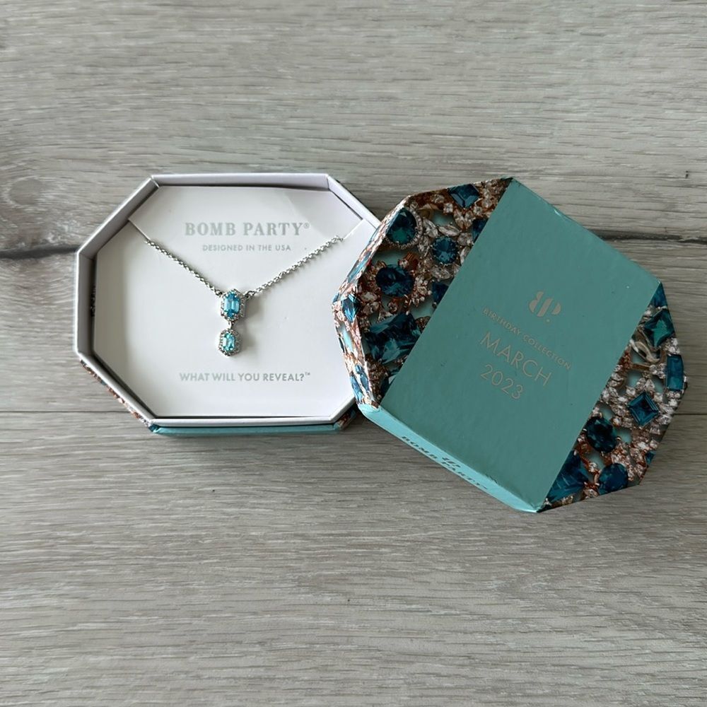 Bomb Party Birthday Collection March 2023 18” Necklace NWOT IN BOX